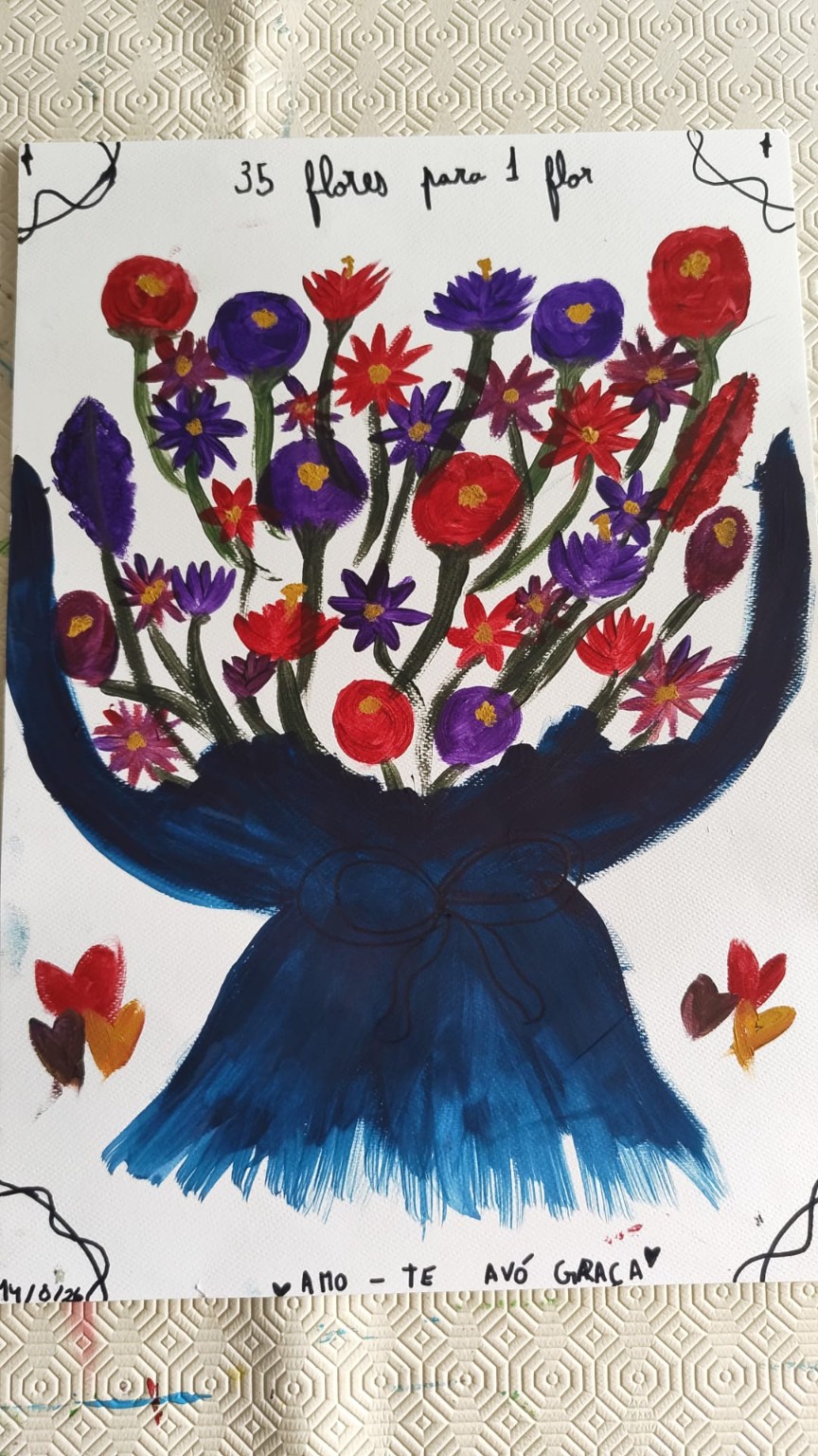 35 flores para 1 flor